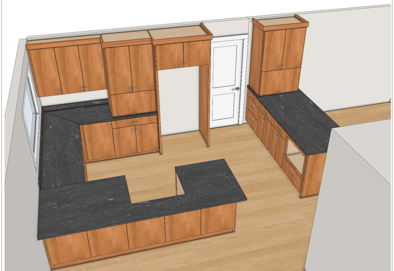 Alder kitchen cabinets renderings